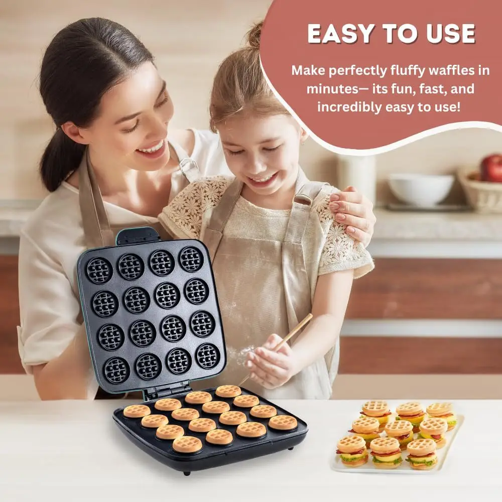16-Loch Waffeleisen, Schnellhe – Mini Waffle Maker Machine Bewertung und Preis